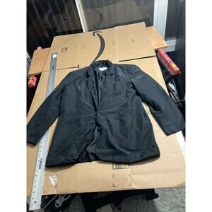 Naked Silk Vintage Blazer Women's Size Medium‎ Black Single Button Boyfriend